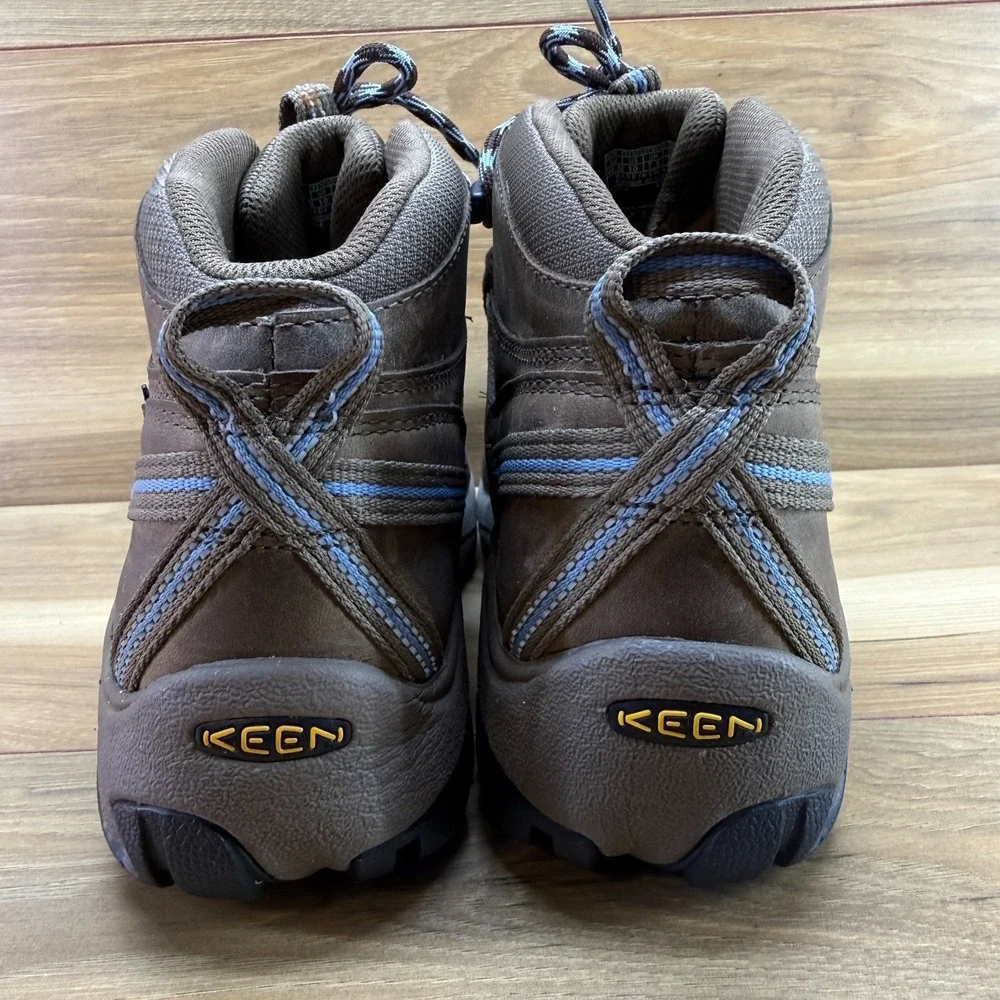 KEEN Targhee II Dry Mid Boots Womens 10 Brown Leather Waterproof Hiking Outdoor